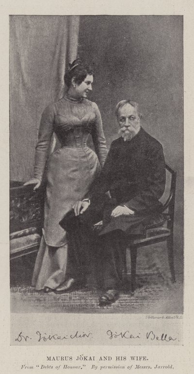 Maurus Jokai和他的妻子 作者 英国摄影师