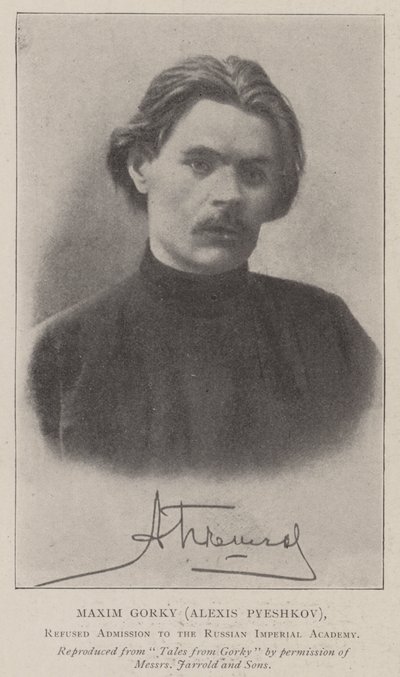马克西姆·高尔基（Alexis Pyeshkov）拒绝入读俄罗斯帝国学院 作者 英国摄影师
