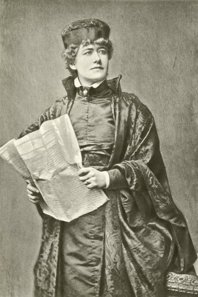 Ellen Terry小姐饰演Portia（凹印） 作者 英国摄影师