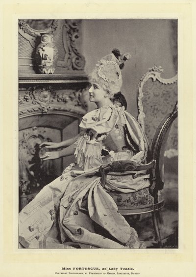 Forteses小姐，作为Teazle夫人 作者 English Photographer