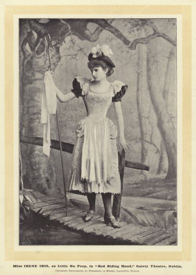 Irene Iris小姐，作为Little Bo Peep，在红帽，都柏林欢乐剧院 作者 English Photographer