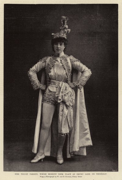Nellie Farren小姐，他的福利周四在Drury Lane举行 作者 英国摄影师