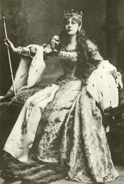 Violet Vanbrugh小姐饰演Anne Boleyn（凹版） 作者 英国摄影师