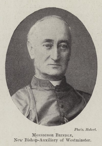Monsignor Brindle，新主教 - 威斯敏斯特的助手 作者 英国摄影师