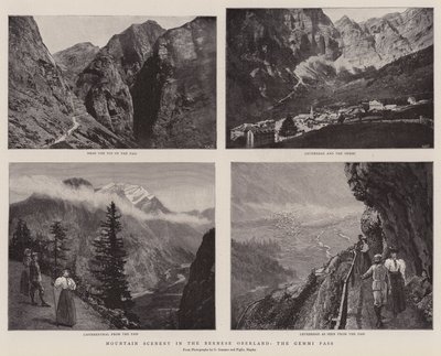 伯尔尼高地的山风景，双子座通行证 作者 English Photographer