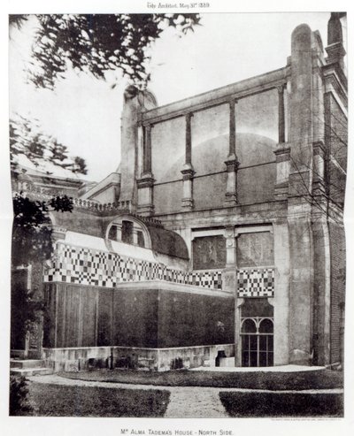 1889年伦敦格罗夫恩德路34号北侧Alma Tademas House先生 作者 英国摄影师