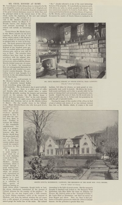 Cecil Rhodes先生在家 作者 英国摄影师