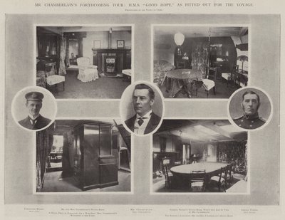 Chamberlains先生即将到来的巡回演出，HMS Good Hope，适合航行 作者 英国摄影师