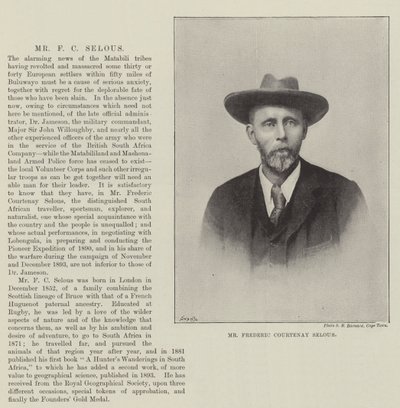 Frederic Courtenay Selous先生 作者 英国摄影师