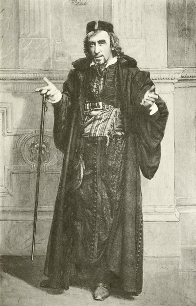 Henry Irving先生饰演夏洛克（凹版印刷） 作者 英国摄影师