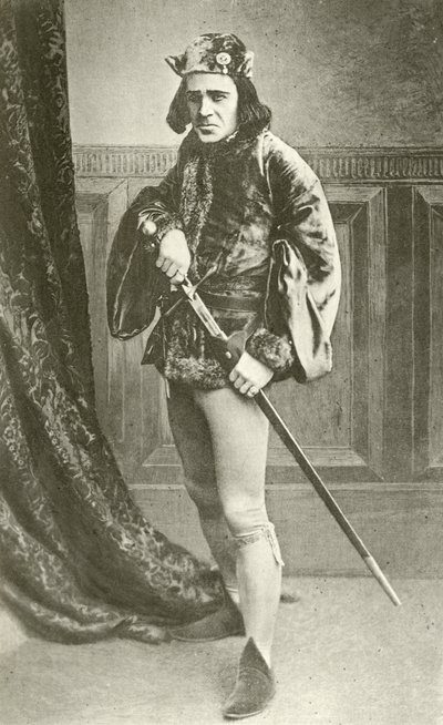 Richard Mansfield先生饰演理查德三世（凹版印刷） 作者 英国摄影师