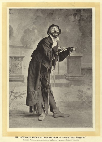 Seymour Hicks先生，小乔·谢泼德饰演Jonathan Wild 作者 English Photographer