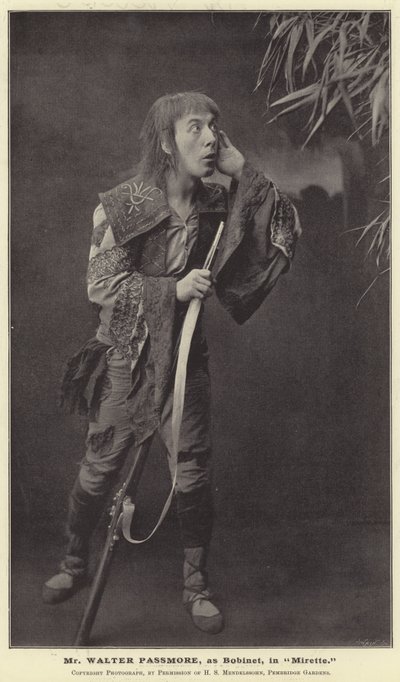 Walter Passmore先生，作为Bobinet，在Mirette 作者 英国摄影师