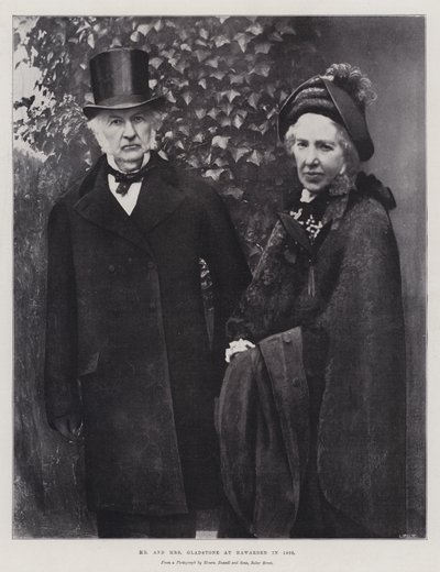 1895年，Hawarden先生和夫人Gladstone先生 作者 English Photographer