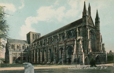温彻斯特大教堂西北视图。明信片于1913年寄出。 作者 英国摄影师