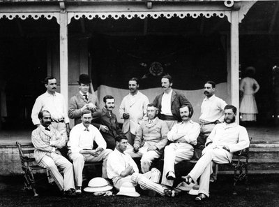 老哈罗维板球11在印度，1878年 作者 English Photographer