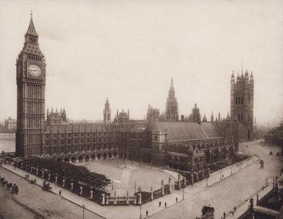 伦敦威斯敏斯特宫（黑白照片） 作者 英国摄影师