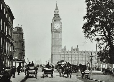 议会广场，威斯敏斯特LB：议会广场期待桥街，1895年 作者 英国摄影师