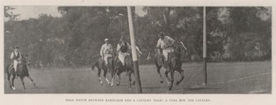 Ranelagh和骑兵队之间的马球比赛，骑兵的目标 作者 英国摄影师