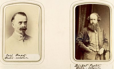 Carl Haas和Myles Birket Foster的肖像（棕褐色照片） 作者 英国摄影师