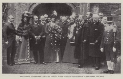 1899年5月27日纪念皇后长期统治时，塔姆沃思城堡和地面向公众介绍 作者 英国摄影师