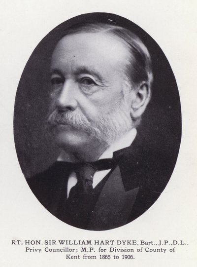 伦敦杰出人物：威廉·哈特·戴克爵士 (Rt Hon Sir William Hart Dyke)（黑白照片） 作者 英国摄影师