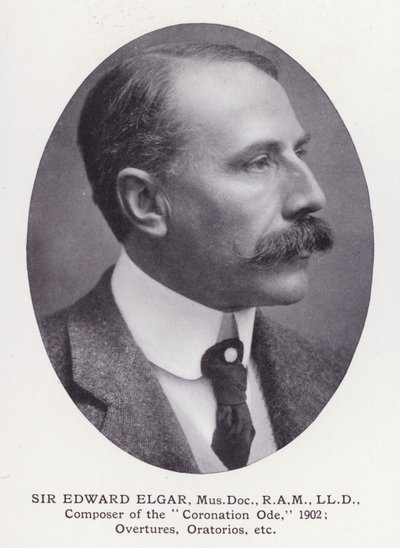 Prominent Men of London: Sir Edward Elgar (b/w photo) 作者 英国摄影师