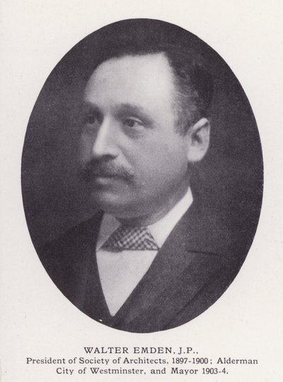 Prominent Men of London: Walter Emden (b/w photo) 作者 英国摄影师