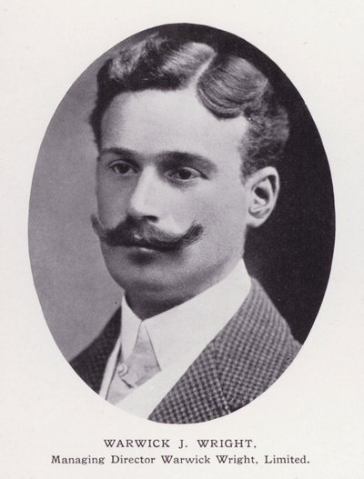 Prominent Men of London: Warwick J Wright (b/w photo) 作者 英国摄影师