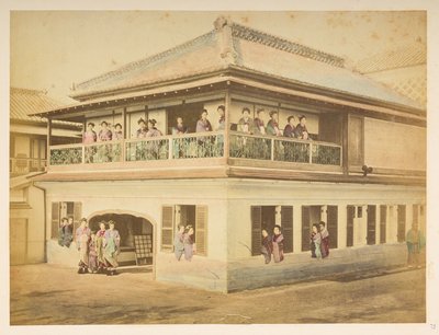 横滨高岛町新浦妓院的妓女，摄影师：斯蒂尔弗里德，雷蒙德-冯-卢卡斯收藏：查尔斯-詹姆斯和莫顿-卢卡斯世界巡回摄影记录 作者 英国摄影师