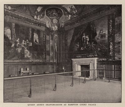 Hampton Court Palace的Queen Annes客厅 作者 英国摄影师