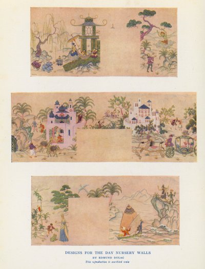 玛丽王后的玩偶之家：日间托儿所墙壁设计（彩色照片） 作者 英国摄影师