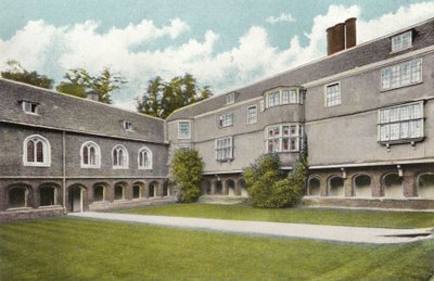 皇后学院，回廊法院 作者 英国摄影师