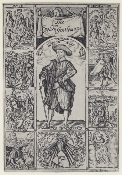 R Brathwait, The English Gentleman, J Haviland for R Bostock 1630 (b/w photo) 作者 英国摄影师