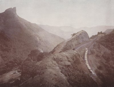倒车站和Dukes Nose，Poona Ghat（彩色照片） 作者 英国摄影师