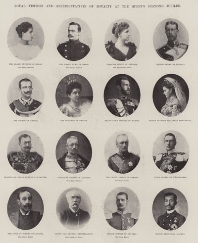 皇家访客和Queens Diamond Jubilee的皇室代表 作者 英国摄影师