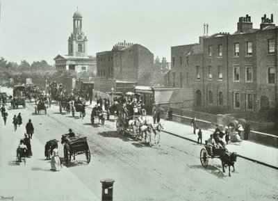 圣马克斯，克拉珀姆路：肯尼顿路，1894年 作者 英国摄影师