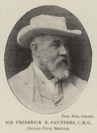 塞浦路斯公务员CMG Frederick R Saunders爵士 作者 英国摄影师