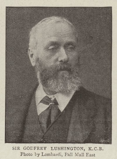 Godfrey Lushington爵士，KCB 作者 英国摄影师