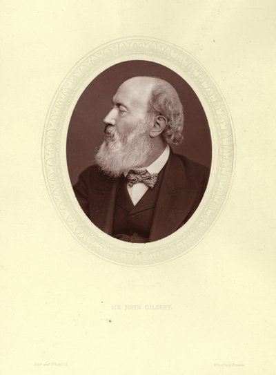 John Gilbert爵士，英国艺术家，插画家和雕刻师 作者 英国摄影师
