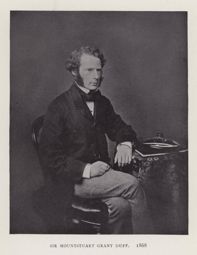 Mountstuart Grant Duff爵士，1868年 作者 英国摄影师
