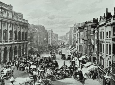 Somerset House，Strand，Westminster LB：1895年从Saint Mary-le-Strand向西看 作者 英国摄影师
