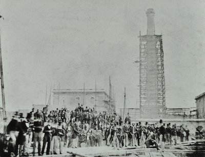 Southern Outfall Sewer，Crossness：现场的贵宾，1865年 作者 英国摄影师