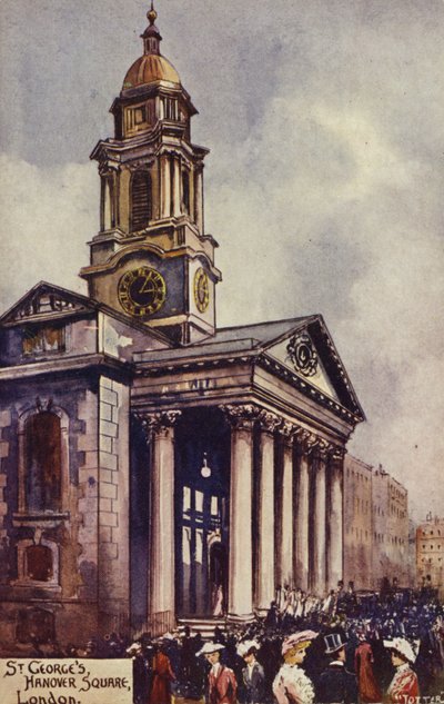 St Georges，汉诺威广场，伦敦 作者 英国摄影师