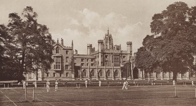 圣约翰学院，新建筑，剑桥（黑白照片） 作者 英国摄影师