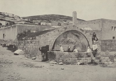St Marys Well，或者圣母喷泉，拿撒勒，一个经常被我们的母亲玛丽访问的地方 作者 英国摄影师
