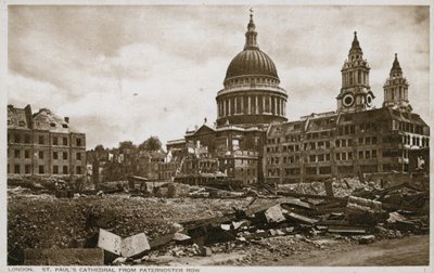 St Pauls大教堂，伦敦，从Paternoster行 作者 英国摄影师