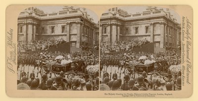 Queen Victorias Diamond Jubilee的立体印刷品 作者 英国摄影师