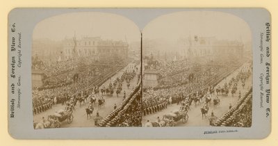 Queen Victorias Diamond Jubilee的立体印刷品 作者 英国摄影师