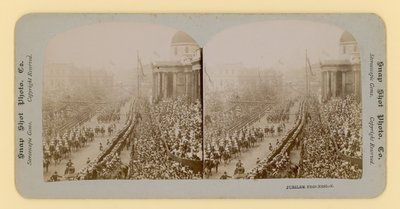 1897年6月28日，Queen Victorias Diamond Jubilee的立体印刷品 作者 英国摄影师